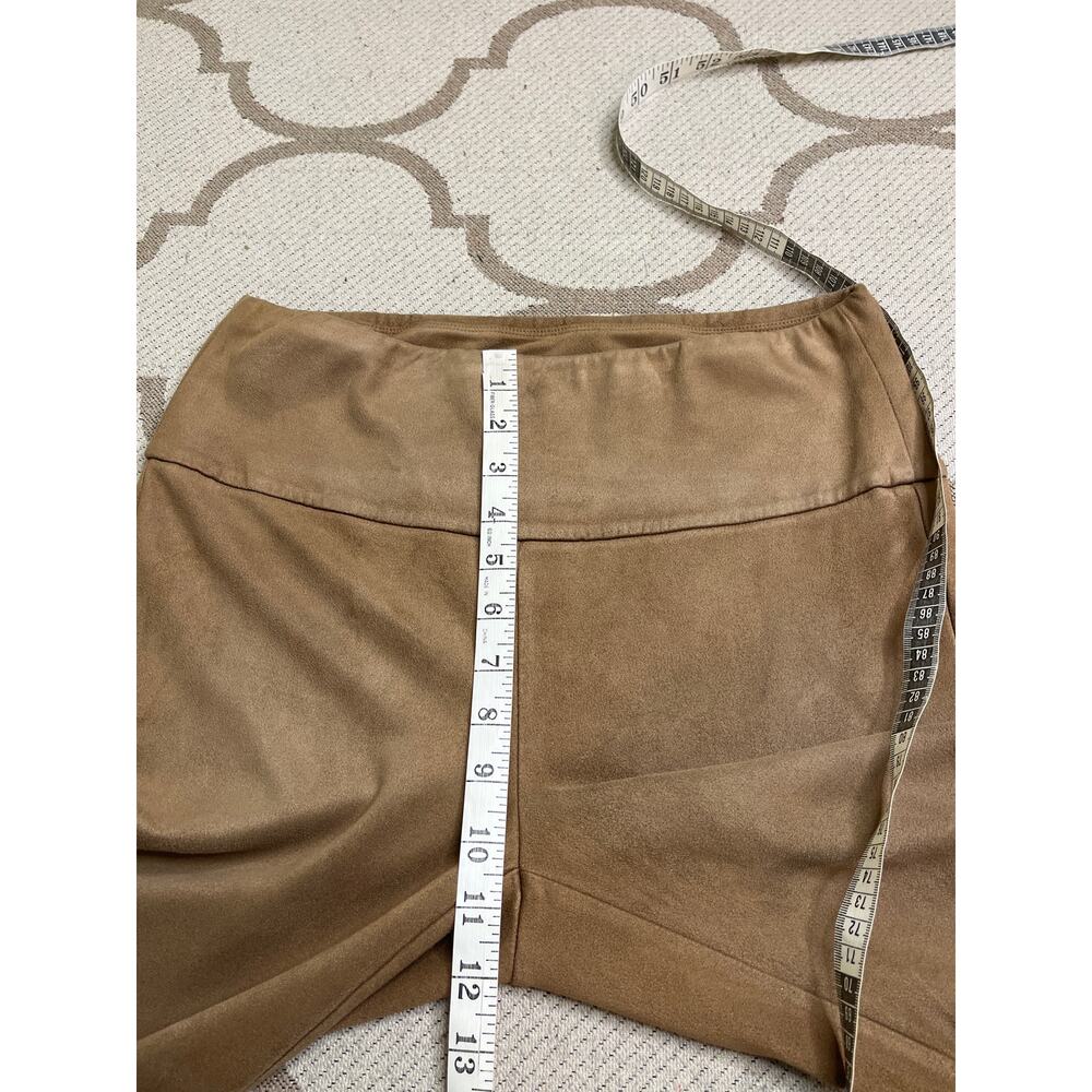 J. McLaughlin Lori faux suede pull on Hazelnut leggings, size medium,24” inseam - Picture 7 of 10